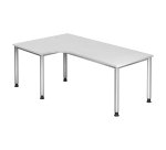 Kompakter Arbeitsstation 200 x 80 cm Beistelltisch 120 cm Manhattan 2