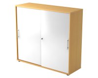 Bucher Schrank ,  Weißen Türen H 110 x B 120 x T 40 cm