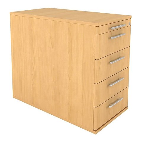 Cabinet desk height 5 drawers Manhattan 