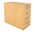 Caisson hauteur bureau 5 tiroirs Manhattan