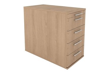 Cabinet desk height 5 drawers Manhattan 