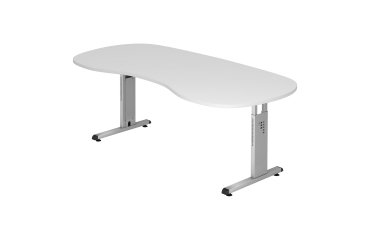 Curved desk 200 x 100 cm Manhattan