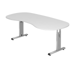 Gebogen werkpost B 200 x D 100 cm Manhattan