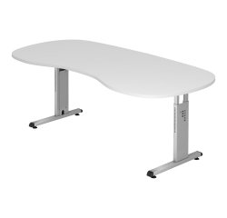 Curved desk 200 x 100 cm Manhattan