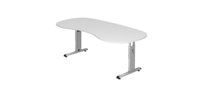Curved desk 200 x 100 cm Manhattan