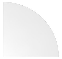 Connection angle 1/4 circle Ø 80 cm Manhattan