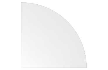 Angle de raccordement 1/4 cercle Ø 80 cm Manhattan