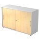 Witte kast, esdoorn deuren H 74,8 x B 120 x D 40 cm