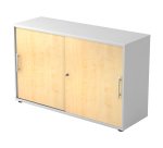 Corps blanc, portes érâbles H 74,8 x L 120 x P 40 cm