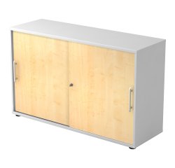 Witte kast, esdoorn deuren H 74,8 x B 120 x D 40 cm