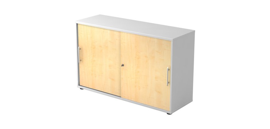 Corps blanc, portes érâbles H 74,8 x L 120 x P 40 cm