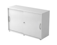 Witte kast, witte deuren H 74,8 x B 120 x D 40 cm
