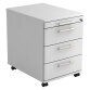 Mobile drawer cabinet 4 drawers Manhattan White