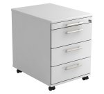Mobile drawer cabinet 4 drawers Manhattan White