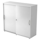 Witte kast, witte deuren H 110 x B 120 x D 40 cm