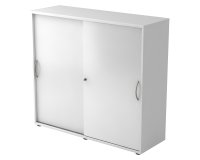 Witte kast, witte deuren H 110 x B 120 x D 40 cm