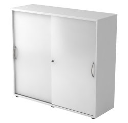 Witte kast, witte deuren H 110 x B 120 x D 40 cm