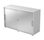 White body, silver doors H 74,8 x W 120 x D 40 cm