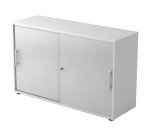 White body, grey doors H 74,8 x W 120 x D 40 cm