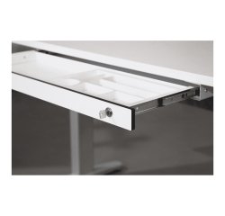 Supplementary drawer for electronic sit-stand desktop - width 83 cm 