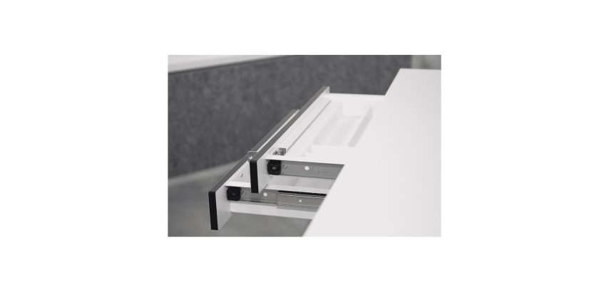 2 tiroirs supplémentaires L 46cm pour bureau assis debout.