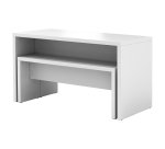 Pack of 1 table + 2 benches for canteen 130x 68 cm