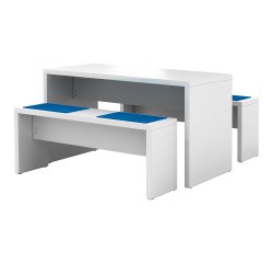 Set van 4 kussens voor kantinebanken 