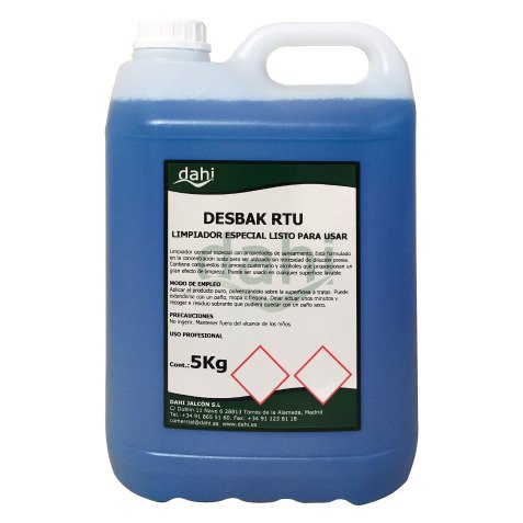 Detergente higienizante Desbak azul - Garrafa 5 litros