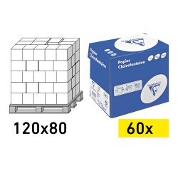 Paper A4 white 80 g Clairefontaine Clairalfa - disposable pallet 60 boxes 2500 sheets