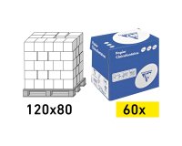 Papier Clairefontaine A4 80gr - wegwerppallet 60 dozen met 2500 vellen