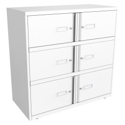 Vestiaire monobloc - armoire 6 cases H100cm