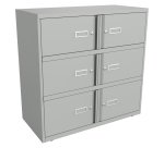 Monoblok locker - kast met 6 vakken H100cm