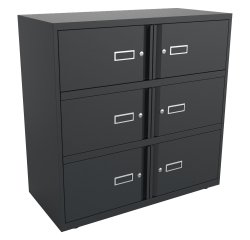 Monoblok locker - kast met 6 vakken H100cm
