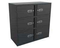Monoblock Kleiderschrank mit 6 Fächern H100 cm