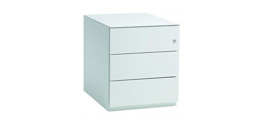 Mobile Schubladenblöcke 3 Schubladen weiß