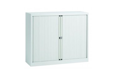 White tambour cabinet Bisley H 103 cm