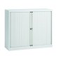 White tambour cabinet Bisley H 103 cm