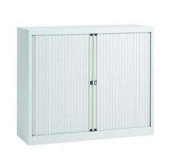 White tambour cabinet Bisley H 103 cm