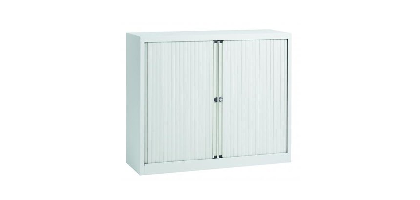 White tambour cabinet Bisley H 103 cm