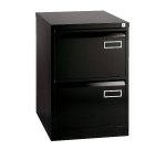 Ladekast monoblok 2 laden zwart H 71cm