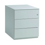 Mobile drawer cabinets 3 drawers silver