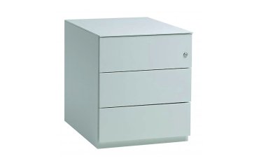 Mobile drawer cabinets 3 drawers silver