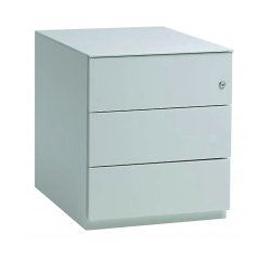 Mobile drawer cabinets 3 drawers silver