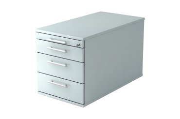 Mobile cabinet 4 drawers, extra depth Manhattan Grey