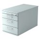 Mobile cabinet 4 drawers, extra depth Manhattan Grey