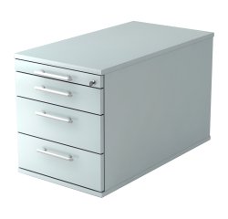 Mobile cabinet 4 drawers, extra depth Manhattan Grey