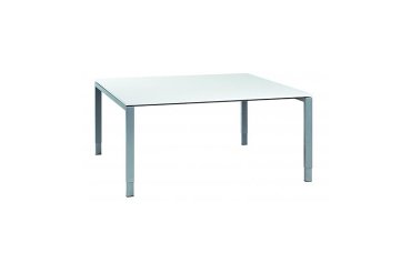 Table de réunion Ultra 160 x 160 cm - blanc