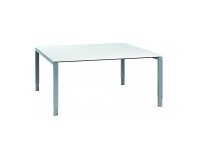 Vergadertafel Ultra 160 x 160 cm - wit werkblad