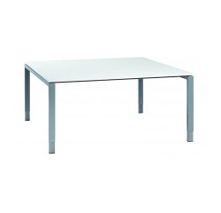 Vergadertafel Ultra 160 x 160 cm - wit werkblad