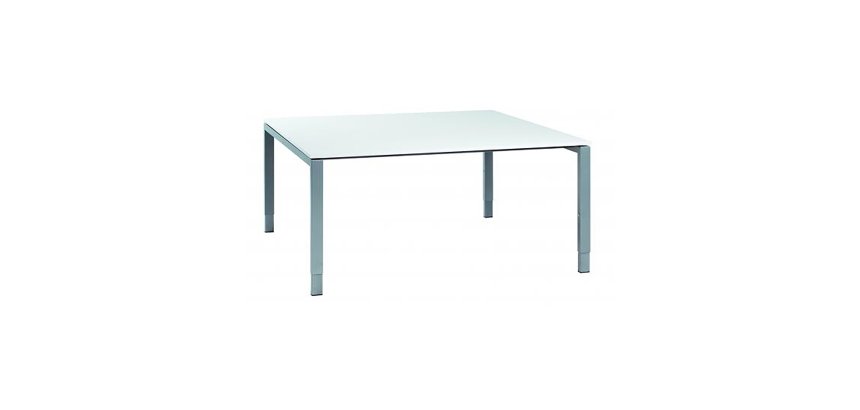 Besprechungstisch Ultra 160 x 160 cm - Topf in weiß